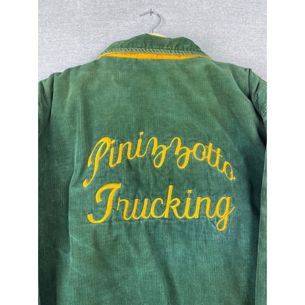 Vintage‎ West Wind Corduroy Trucker Jacket Green Trucking XXXL True Vintage 70s
